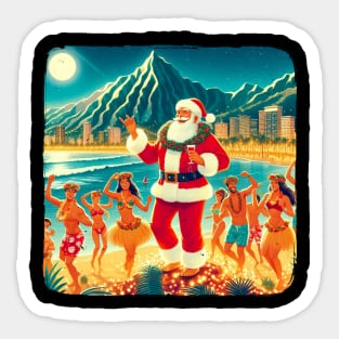 Hawaii Merry Christmas Sticker